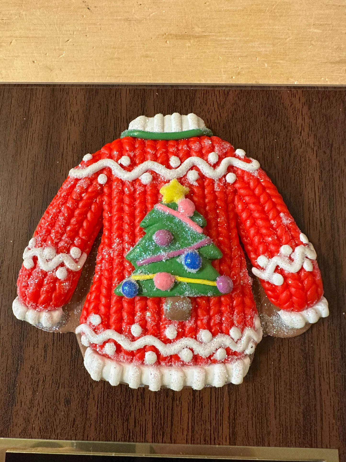 Ugliest Ugly Sweater Christmas Trophy Plaque Best Decorated Door Office House Gingerbread Bake Off Contest Winner Holiday Christmas Decor