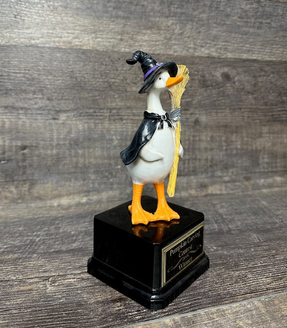 Witch Goose Halloween Trophy Costume Contest Winner Trunk or Treat Kids Trophy Best Office Halloween Decor Costume Pumpkin Carving Contest