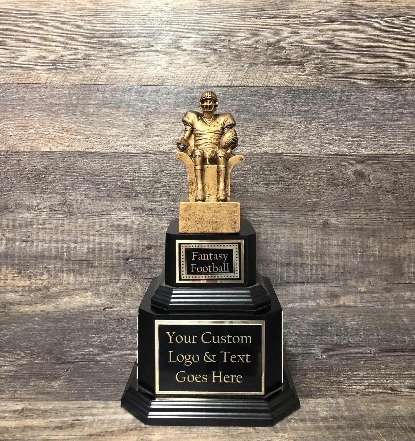 Perpetual Fantasy Football League Trophy FFL Trophy Best Season Stats Football Champion Trophy Football League Sports Award Winner