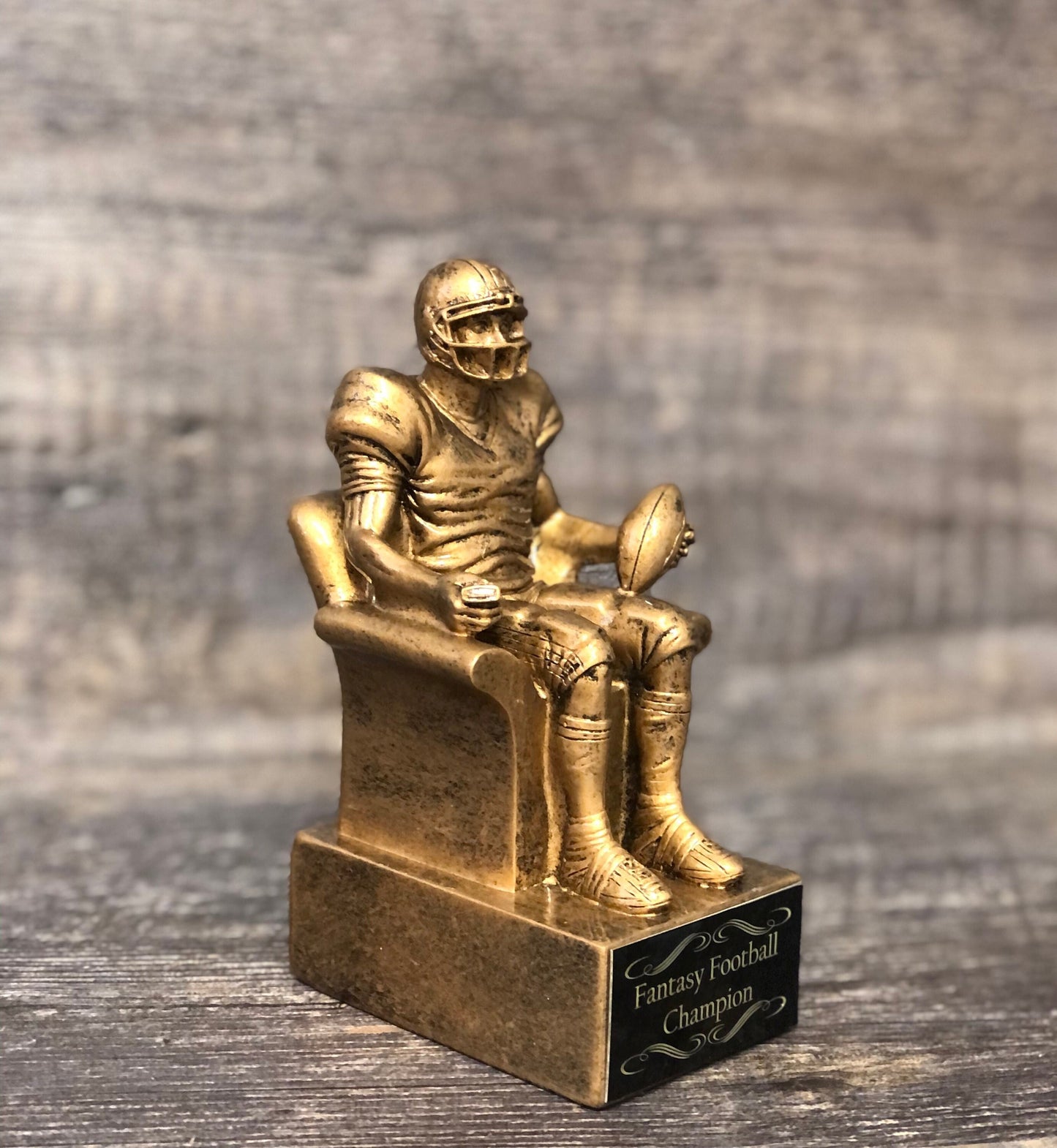 Fantasy Football Trophy League Trophy FFL Champ Champion Winner Fantasy League Sports Award Armchair Quarterback Free Engraving