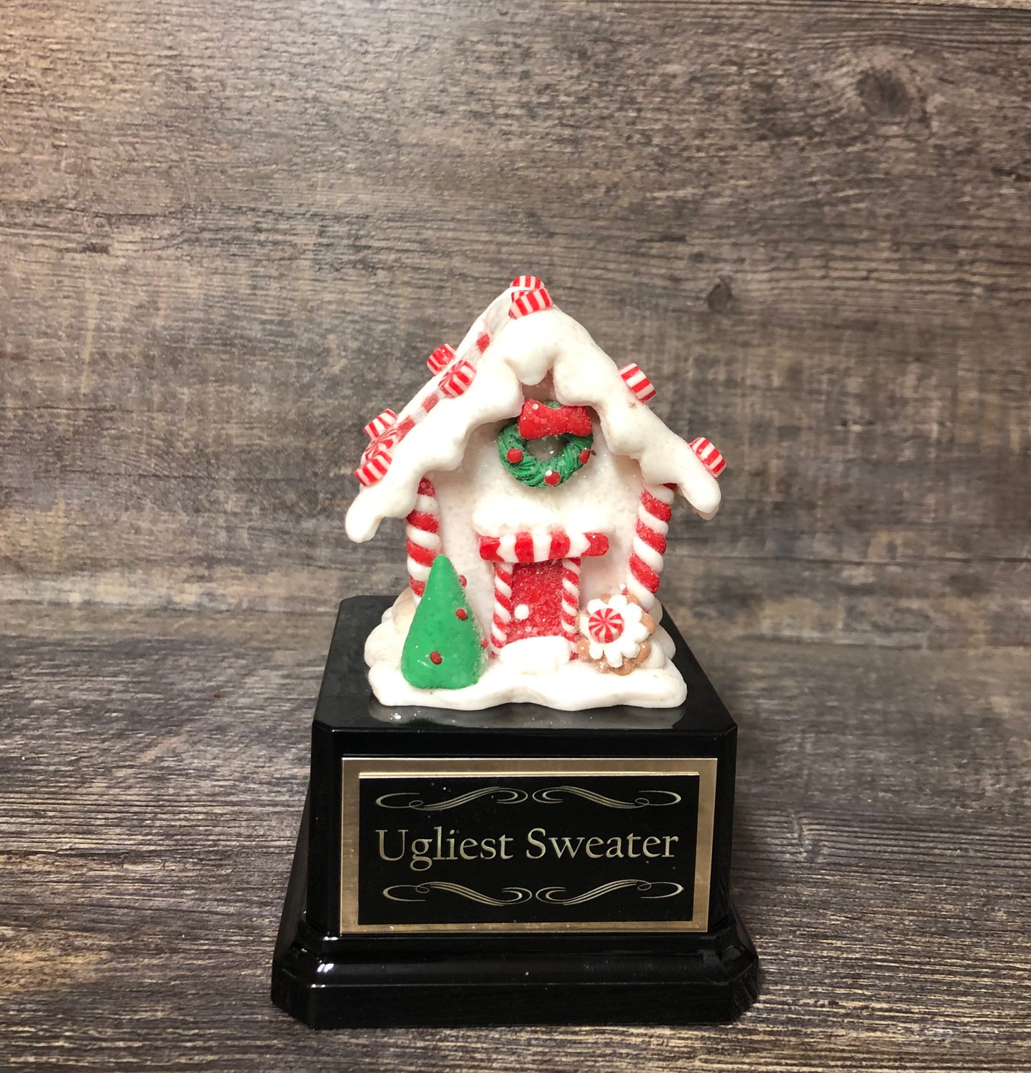 Gingerbread House Trophy Set Of 3 Christmas Cookie Decorating Champion Bake Off Competition Trophy Ugly Sweater Trophy Contest Award Winner