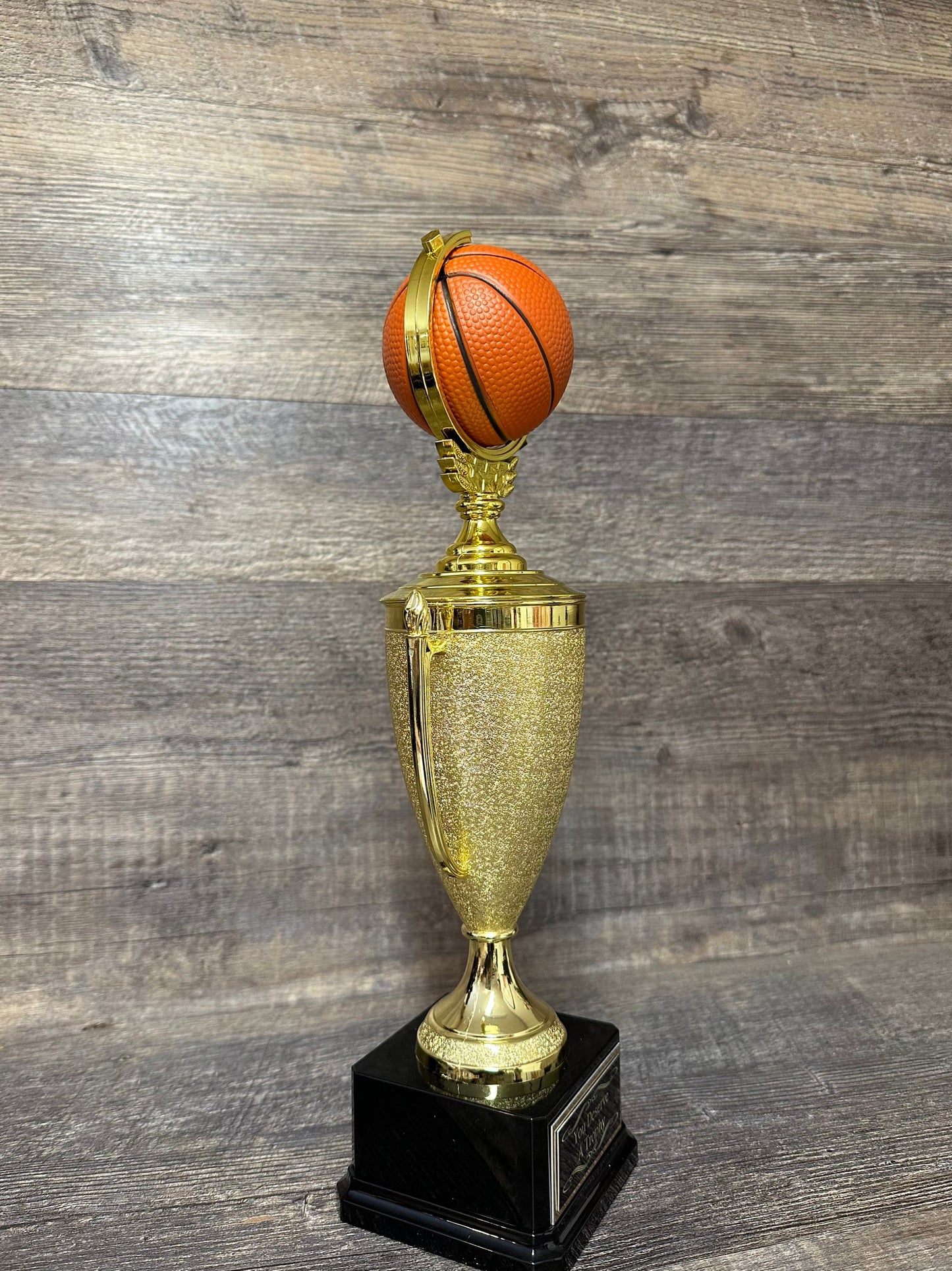 Madness Basketball Trophy Bracket Champion Award FBBL FBL Color Basketball 14.5" Cup Trophy Fantasy Basketball League Champ Team Award