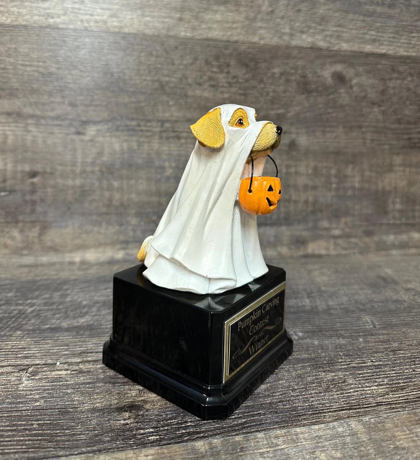 Ghost Dog Halloween Trophy Best Howl-O-Ween Costume Contest Pumpkin Carving Contest Scariest Costume Halloween Decor Trunk or Treat