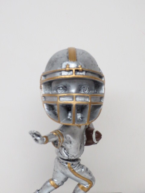 Fantasy Football League Trophy FFL Football ROOKIE of the YEAR Trophy Award Winner Bobble Head Kids / Jr with Eyes Free Engraving