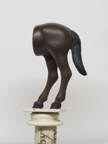 Funny Wine Stopper Gag Gift Adult Humor Horse Wine Stopper Jack Ass Hand Painted Wine Cork Wine Lover's Gift Father's Day Gift Novelty Gift