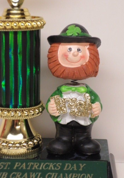 St Patrick's Day Pub Crawl Shenanigans Champion Award Winner Leprechaun Best Irish Jig Dance Shamrock Pot of Gold Trophy Decoration