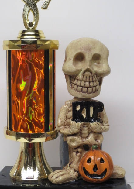 Halloween Trophy Dia De Los Muertos Day of the Dead Halloween Skeleton Trophy Bobble Costume Contest Winner Best Costume Scariest Costume