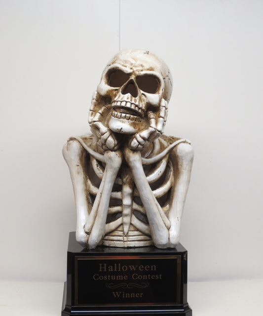 Halloween Trophy Skeleton Scariest Costume Contest Best Costume Dia De Los Muertos Trophies Skull Vintage Halloween Decor