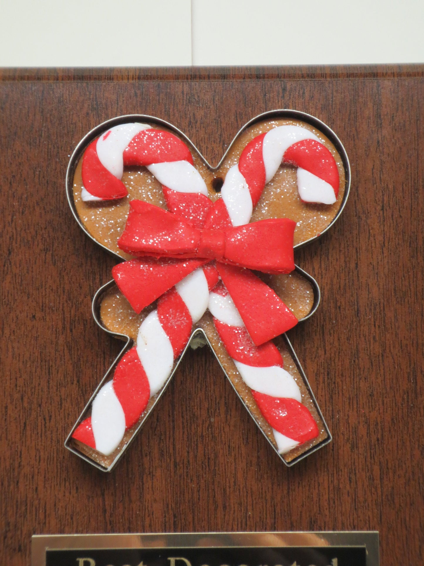 Best Decorated Office Christmas Trophy Gingerbread Cookie Bake Off Contest Ugly Sweater Award Winner Candy Cane Christmas Decor Holiday