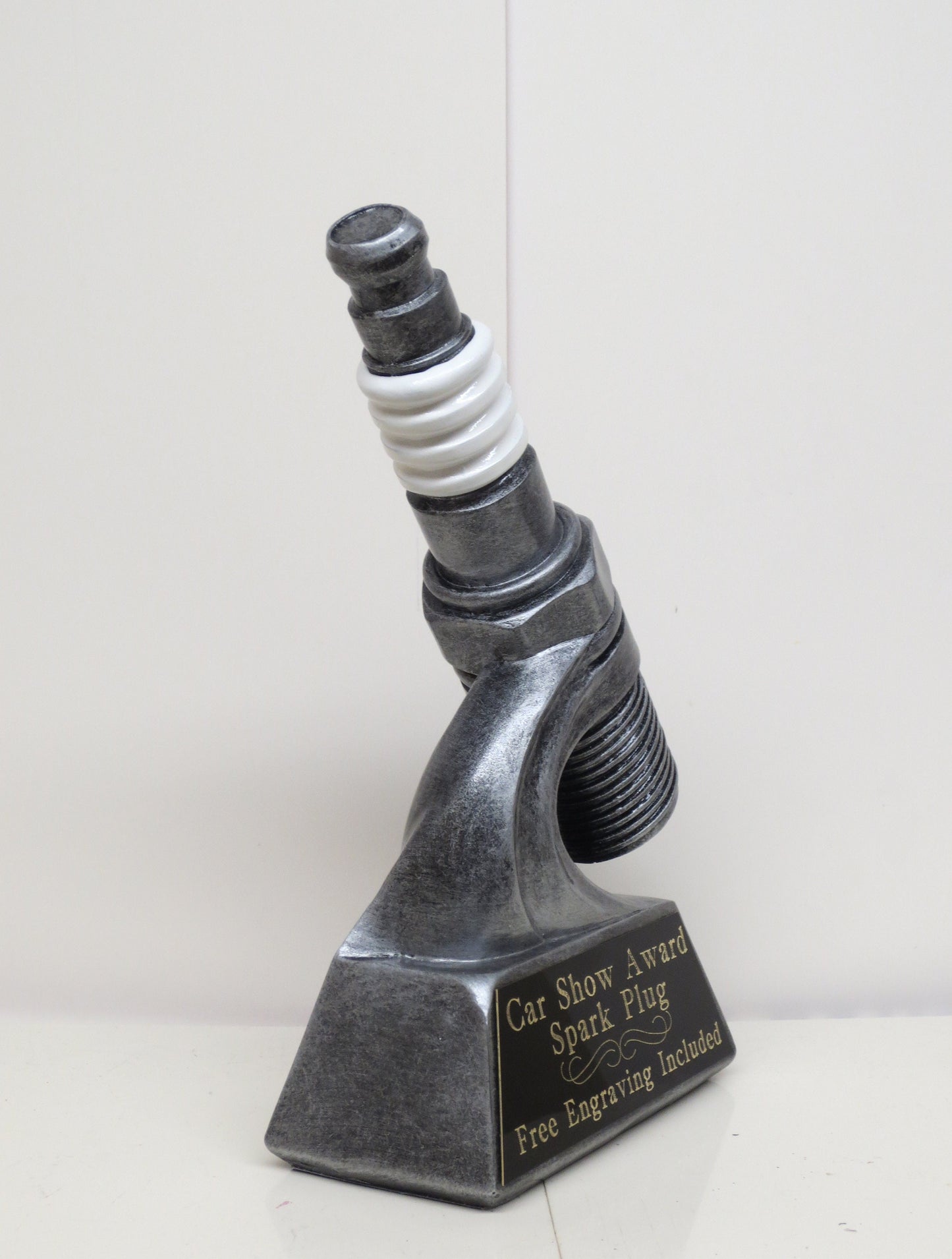 Car Show Trophy Racing Trophy 6" Spark Plug Hot Rod Trophy Silver Spark Plug Award Winner Best In Show Antique Car Show Participant Trophy