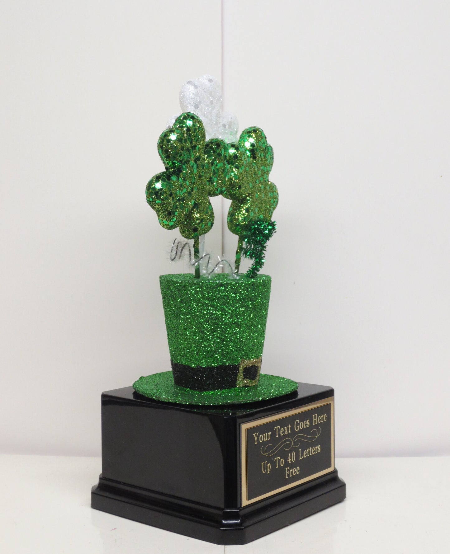 St Patrick's Day Pub Crawl Shenanigans Champion Award Winner Leprechaun Hat Best Irish Jig Dance Shamrock Pot of Gold Trophy Decoration