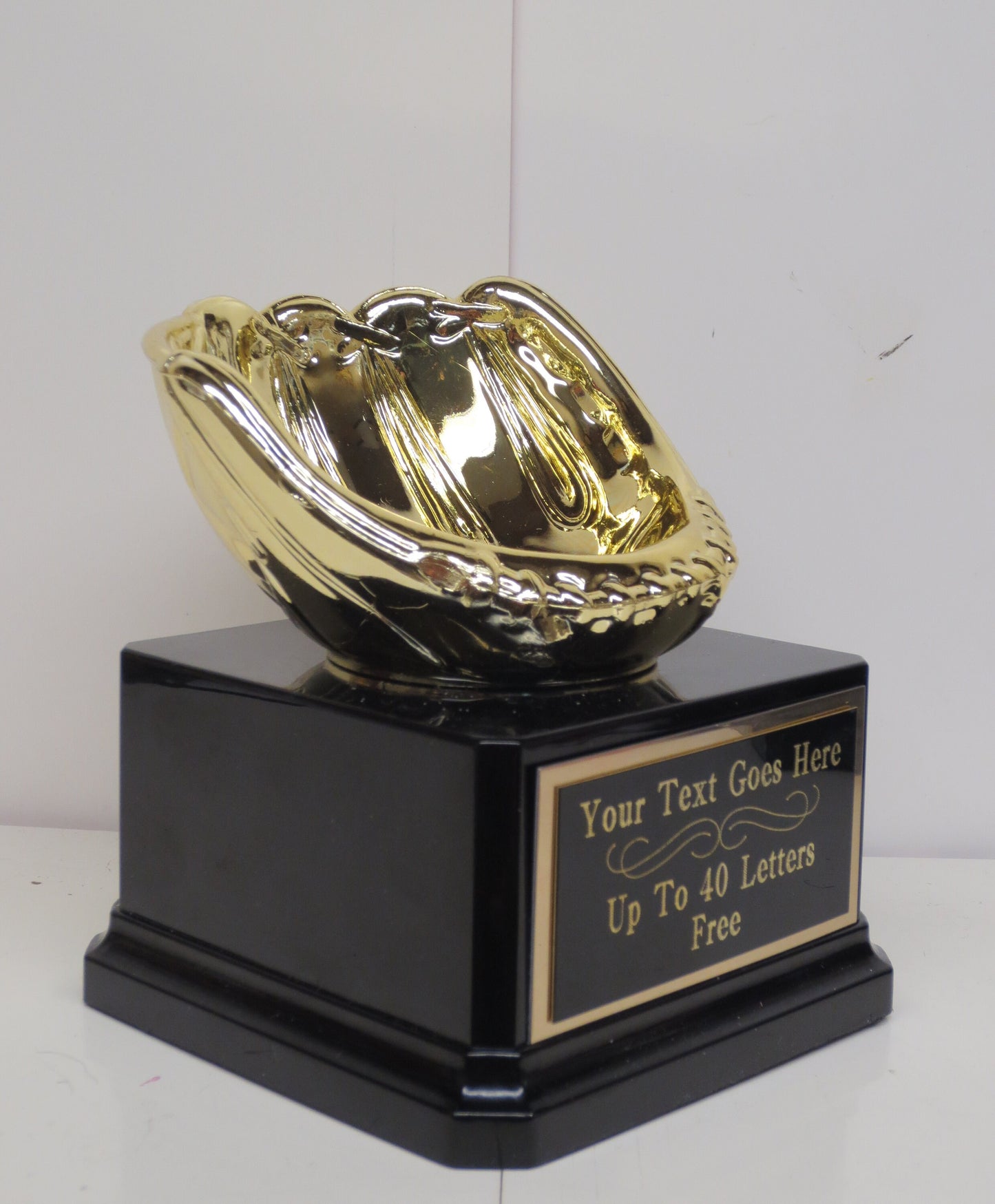 Baseball Trophy Baseball Holder Baseball Mitt Trophy Coaches Gift Participation Award Custom League Trophy Gold Baseball Glove