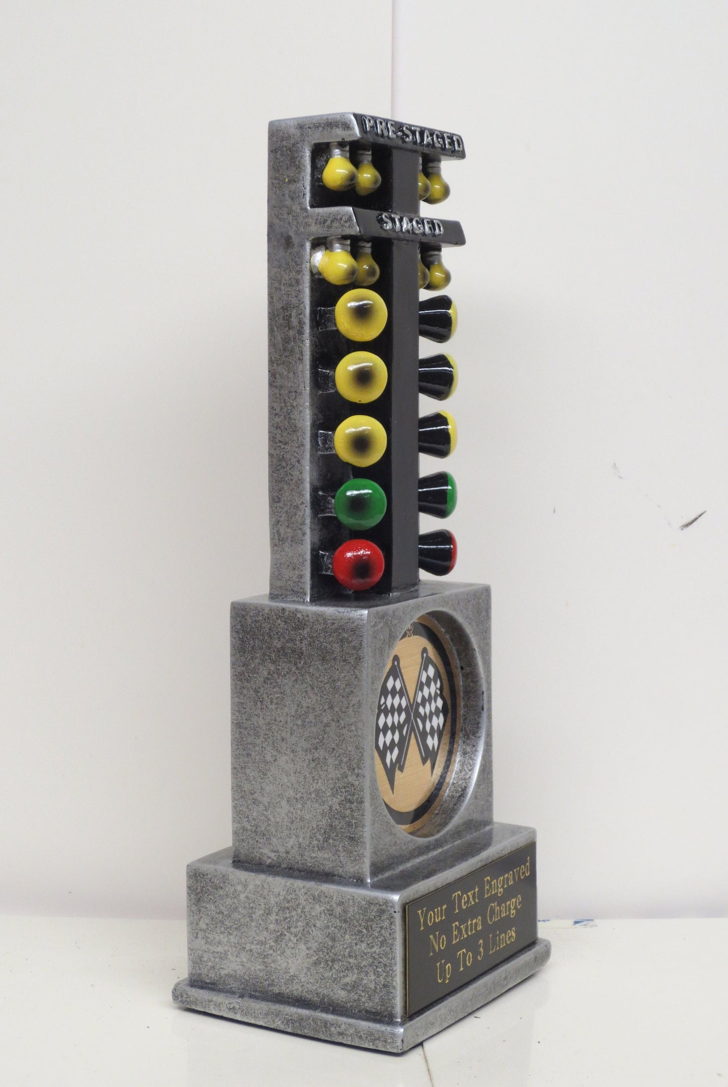 Car Show Trophy Racing Trophy 8" Starting Light Hot Rod Trophy Race Drag Race Award Winner Best In Show Car Show Award Participant Trophy