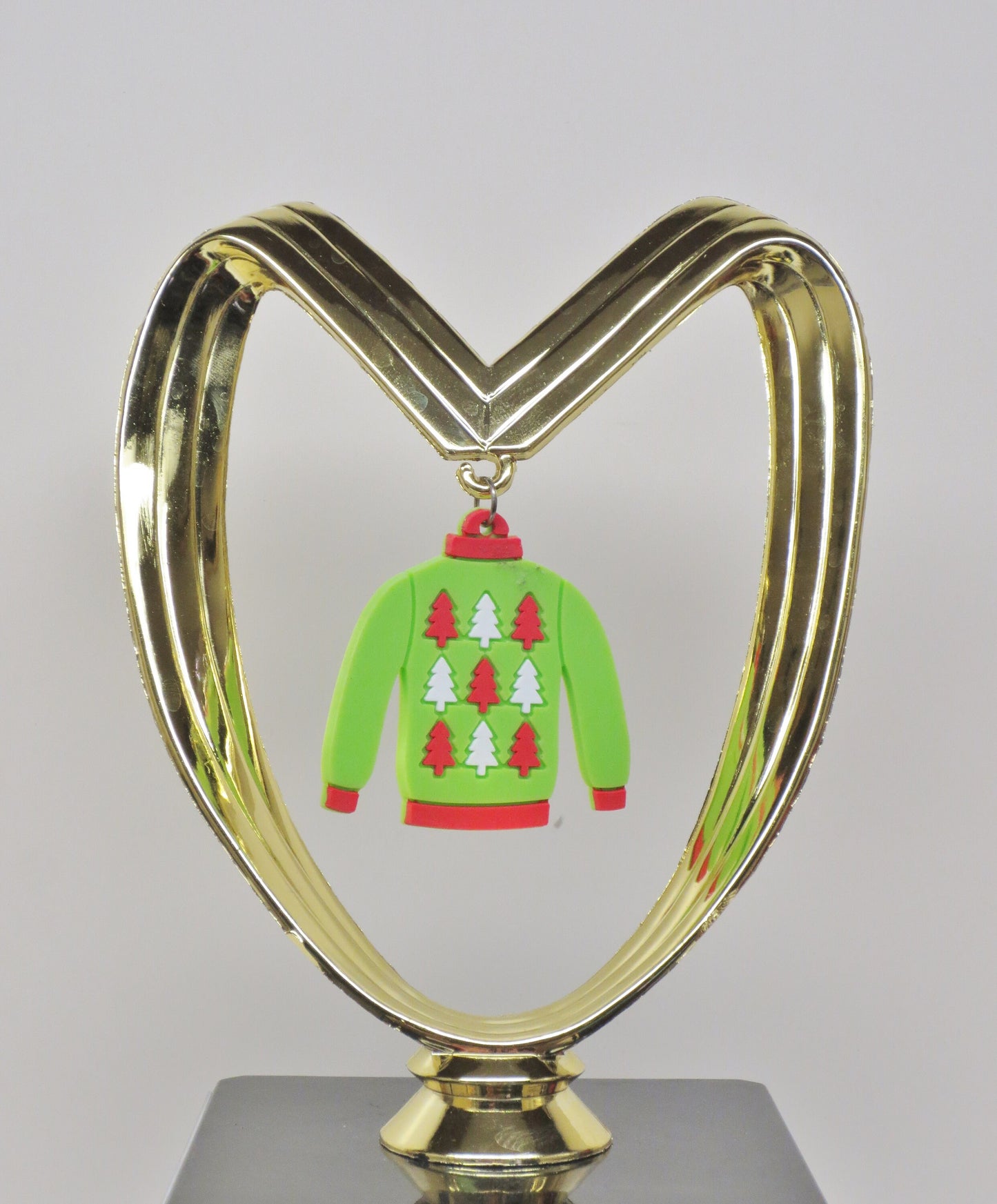 Christmas Trophy Ugly Sweater Trophy Contest Argyle Ugliest Sweater Holiday Party Award Winner Holiday Trophy Decor Cookie Bake Off