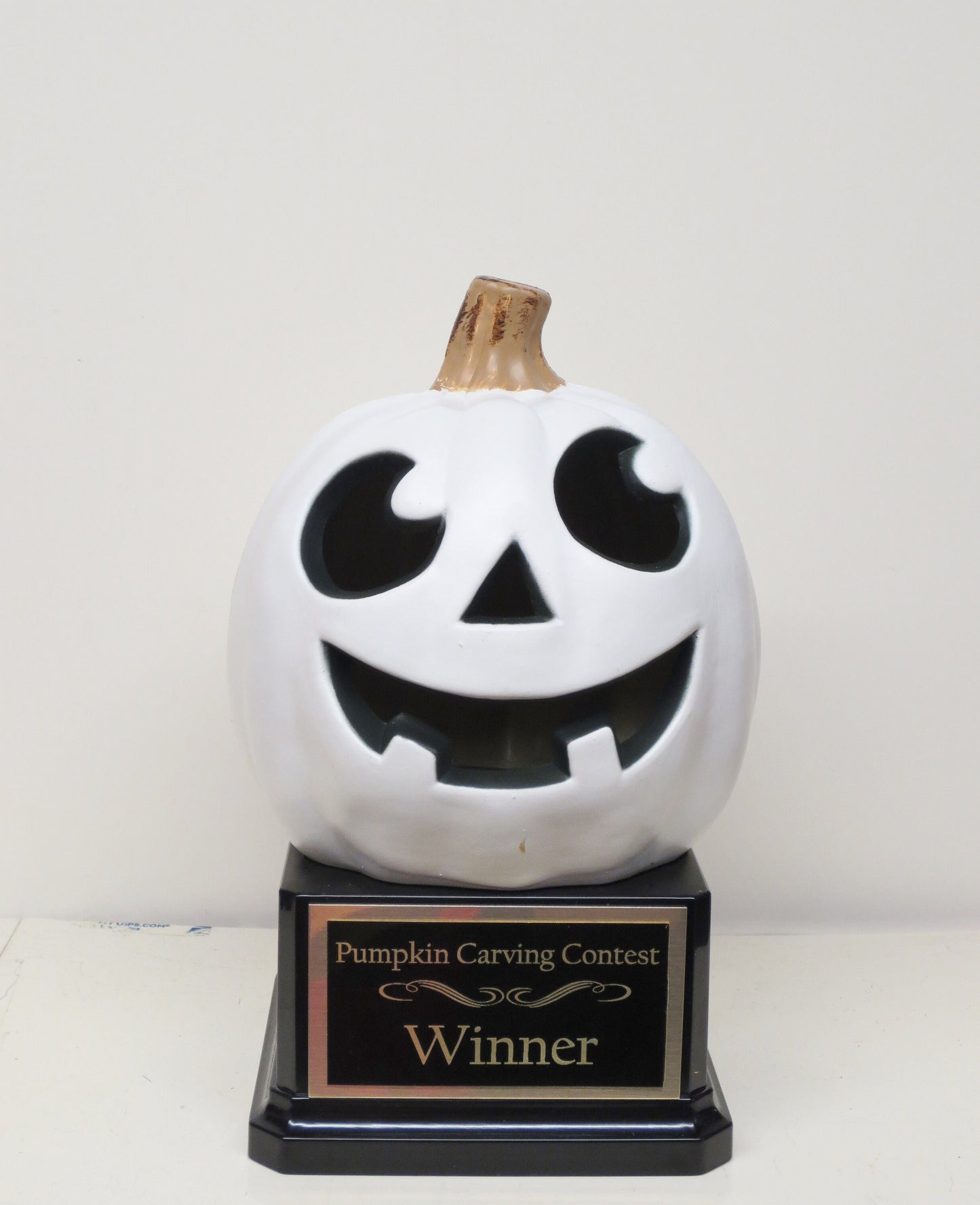 Halloween Trophy Halloween Trophies THREE Trophy Pumpkin Carving Contest Trophy or Best Costume Contest Jack O Lantern Halloween Decor