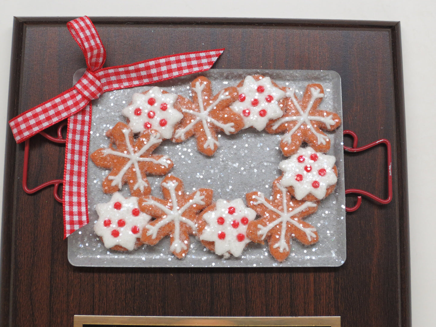 Gingerbread Cookie Bake Off Christmas Trophy Contest Decorating Winner Cookie Baking Sheet Gingerbread House Christmas Decor Ugly Sweater