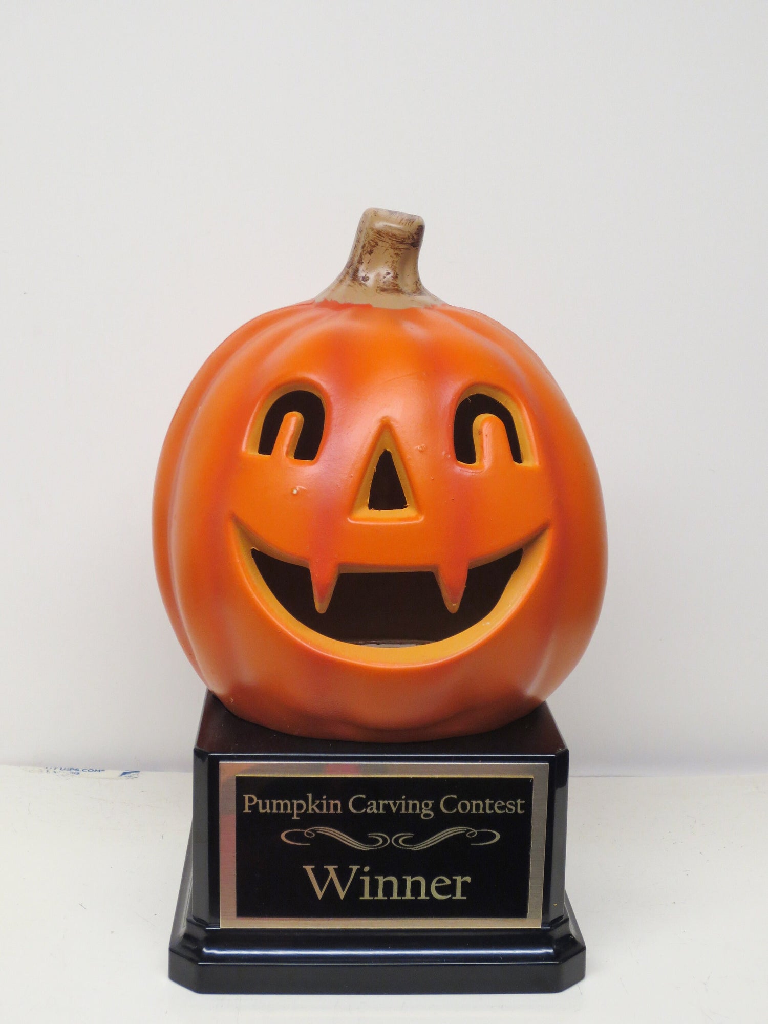 Halloween Trophy Halloween Trophies THREE Trophy Pumpkin Carving Contest Trophy or Best Costume Contest Jack O Lantern Halloween Decor