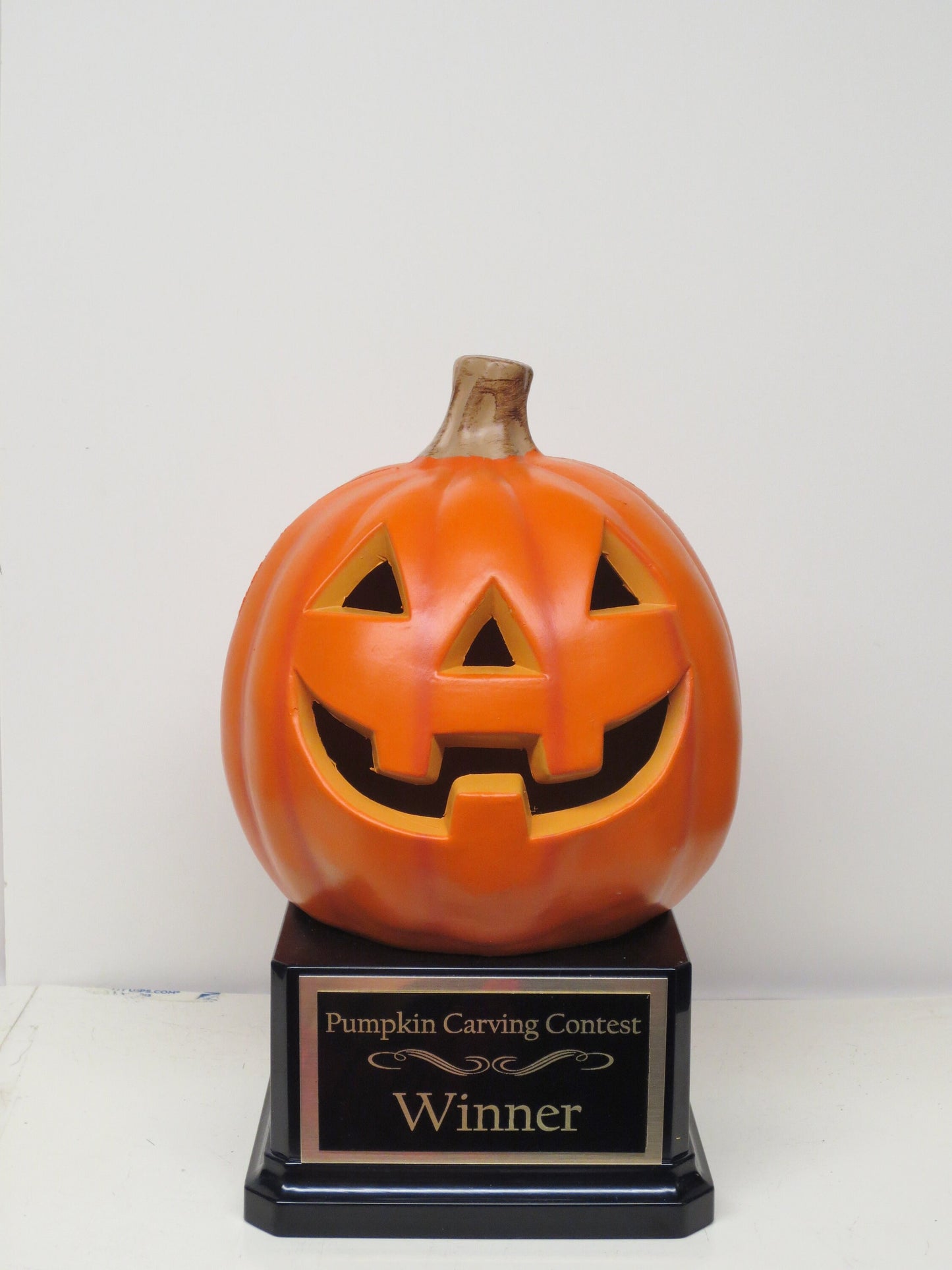 Halloween Trophy Halloween Trophies THREE Trophy Pumpkin Carving Contest Trophy or Best Costume Contest Jack O Lantern Halloween Decor