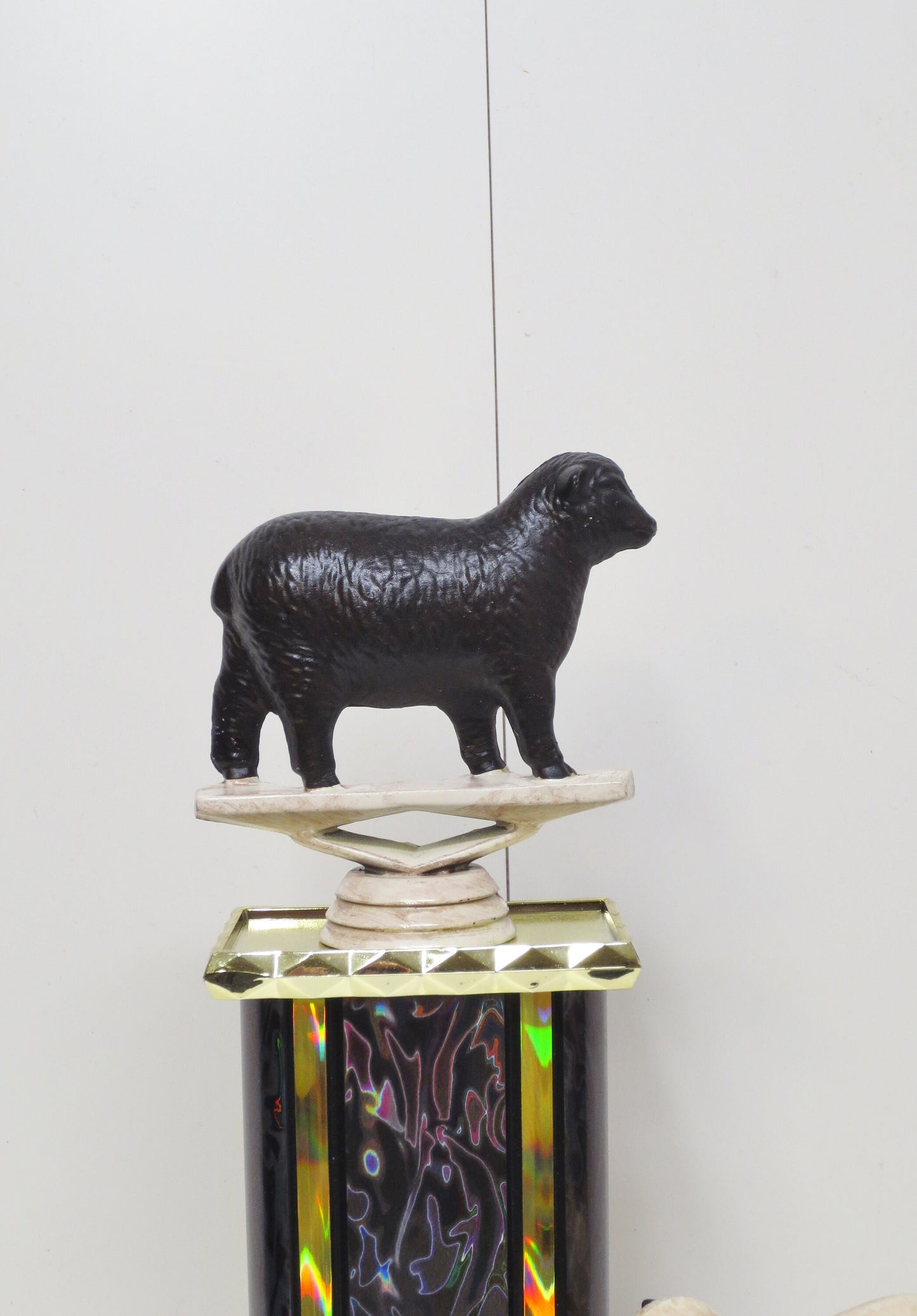 Funny Trophy Black Sheep of the Family Award Gag Gift Hand Painted Funny Family Holiday Black Sheep White Sheep Personalized Custom Engraved