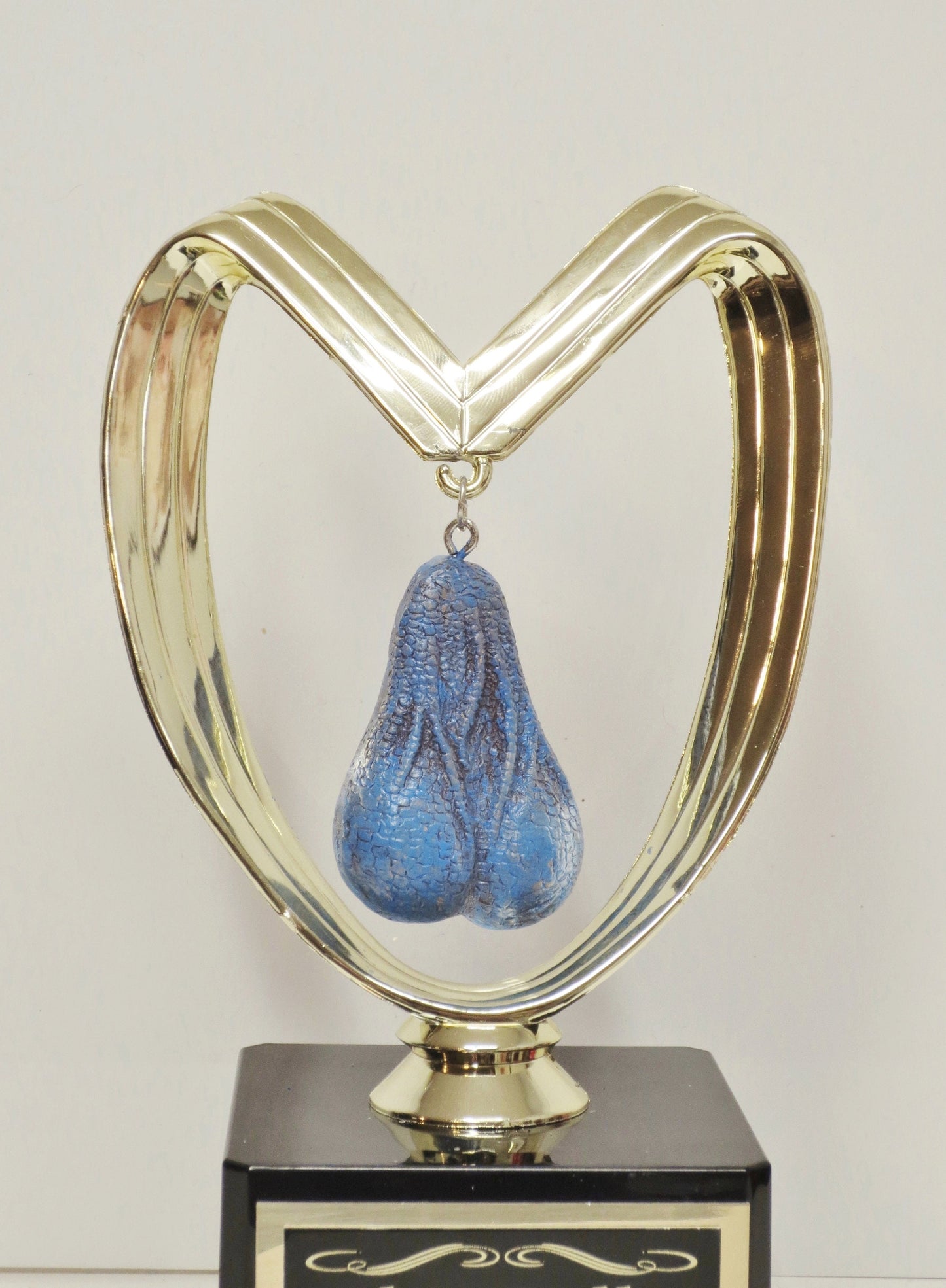 Soccer Trophy Fantasy Football Loser Trophy Blue Balls Funny Testicle Trophy FFL You Suck Balls Trophy Last Place Loser Adult Humor Gag Gift