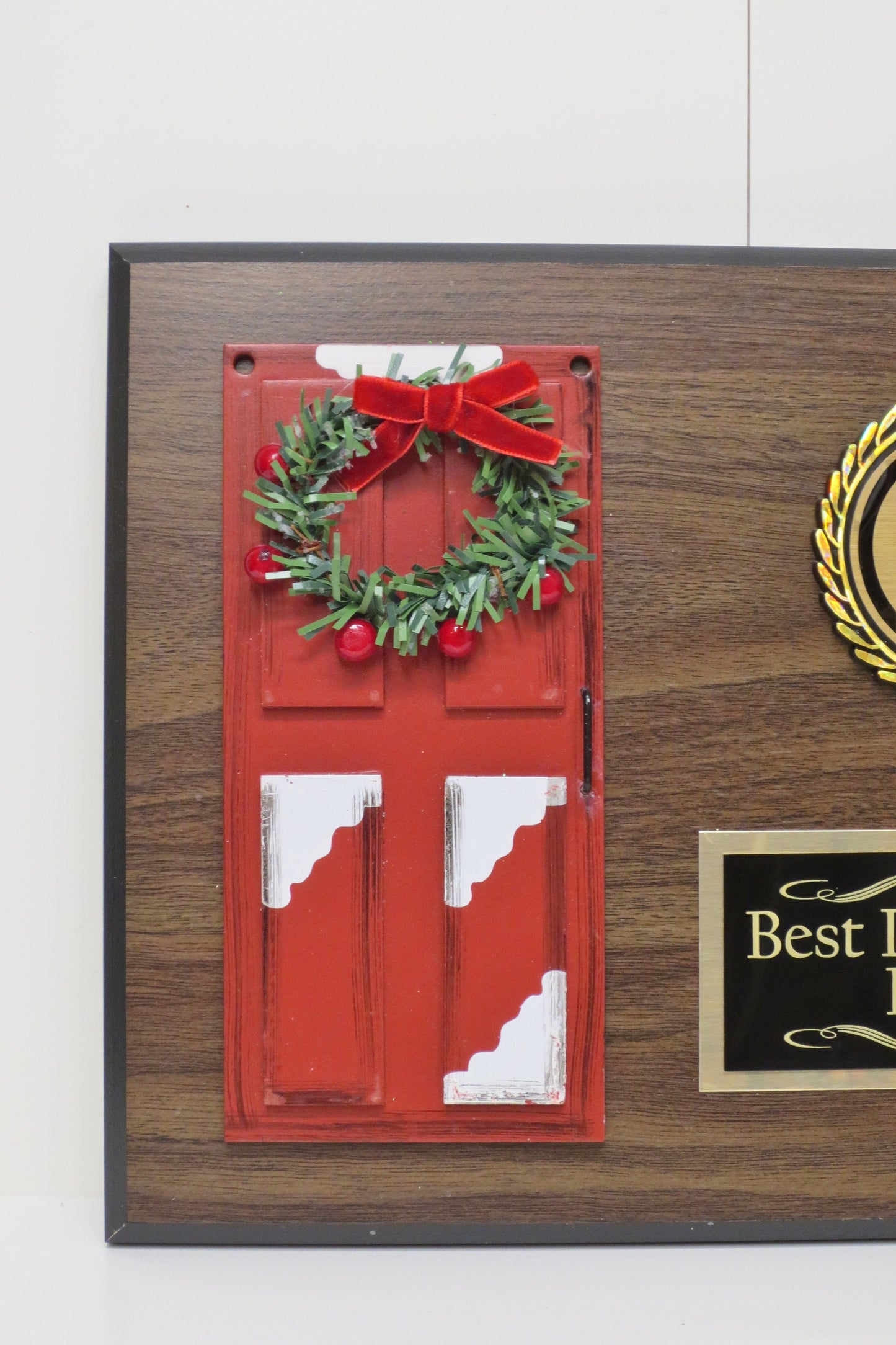 Best Decorated Door Office House Ugliest Ugly Sweater Trophy Plaque Gingerbread House or Cookie Bake Off Holiday Decor Christmas Decor