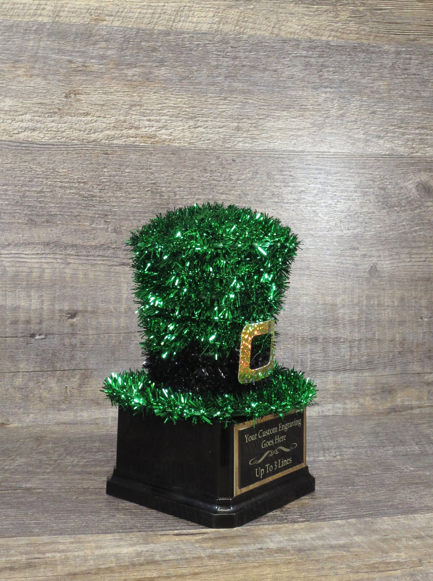 St Patrick's Day Shenanigans Pub Crawl Champion Award Winner Leprechaun Green Hat Best Irish Jig Dance Shamrock Trophy Centerpiece Decor