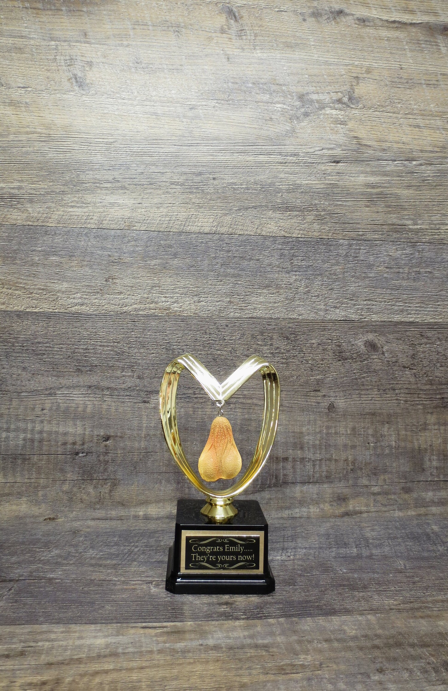 Funny Wedding Gift They're Yours Now Custom Trophy Engagement Gift Aww Nuts! Just Married Adult Humor Grow A Pair Gag Gift Penis Testicle