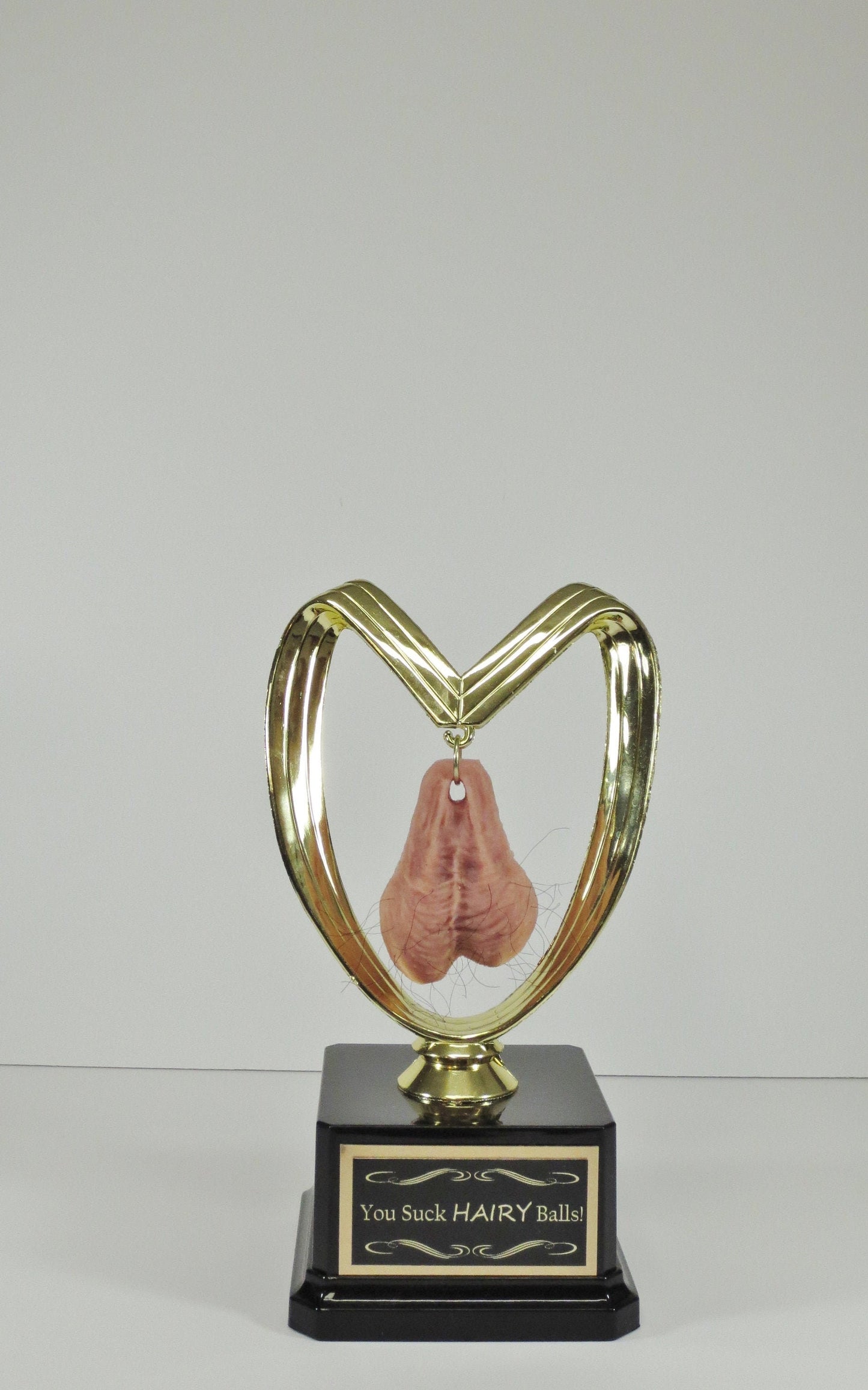 Fantasy Football Sacko You Suck HAIRY Balls Loser Trophy Last Place FFL Trophy You've Got Balls Funny Trophy Adult Humor Gag Gift Testicle