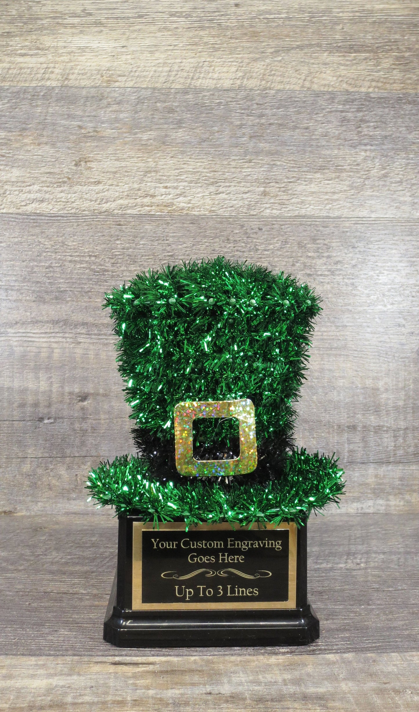 St Patrick's Day Shenanigans Pub Crawl Champion Award Winner Leprechaun Green Hat Best Irish Jig Dance Shamrock Trophy Centerpiece Decor