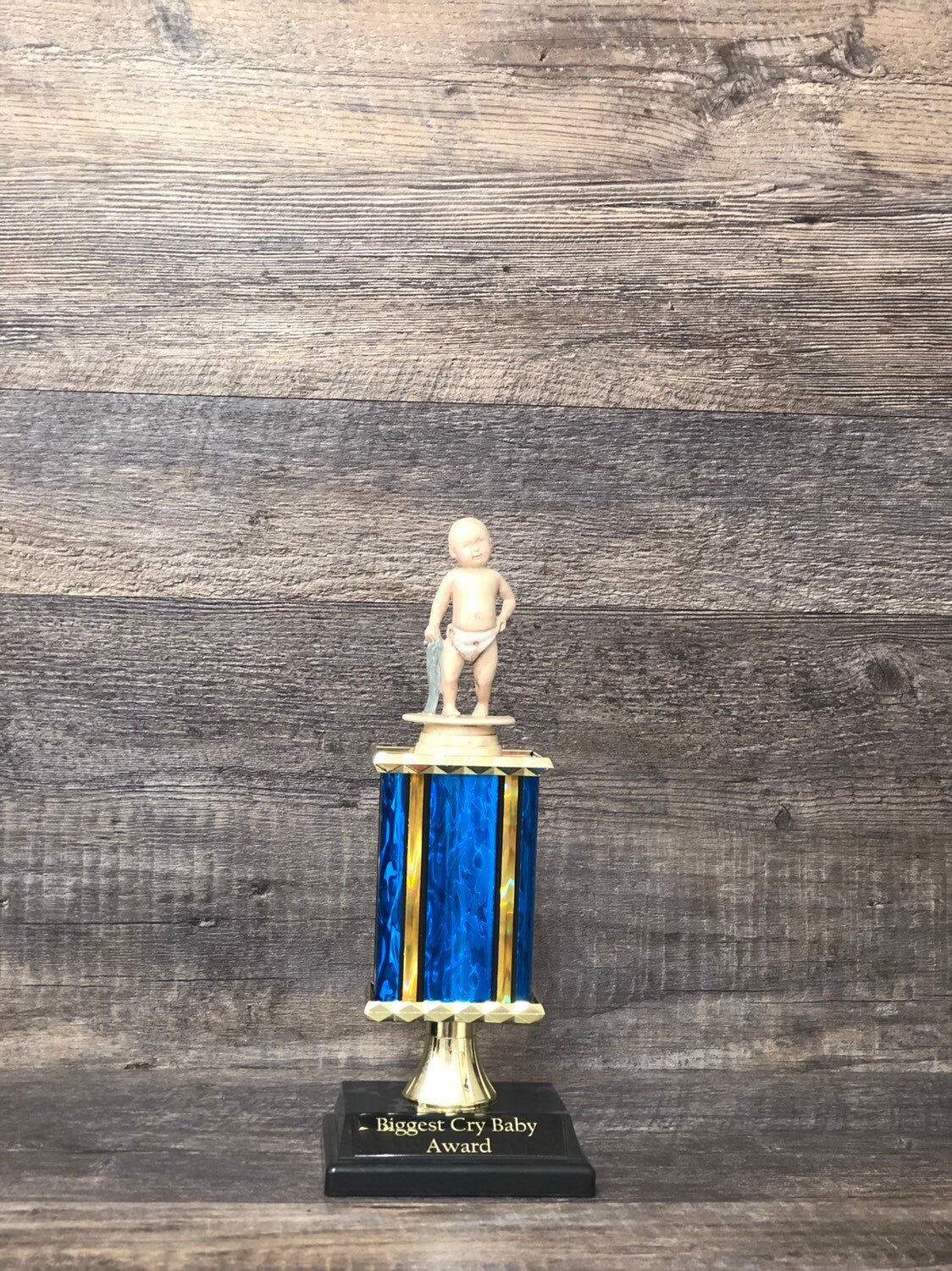 Fantasy Football FFL Funny Trophy Biggest Cry Baby Award Quitter Sore Loser Crybaby League LOSER Trophy FFL Last Place Fantasy Funny Award