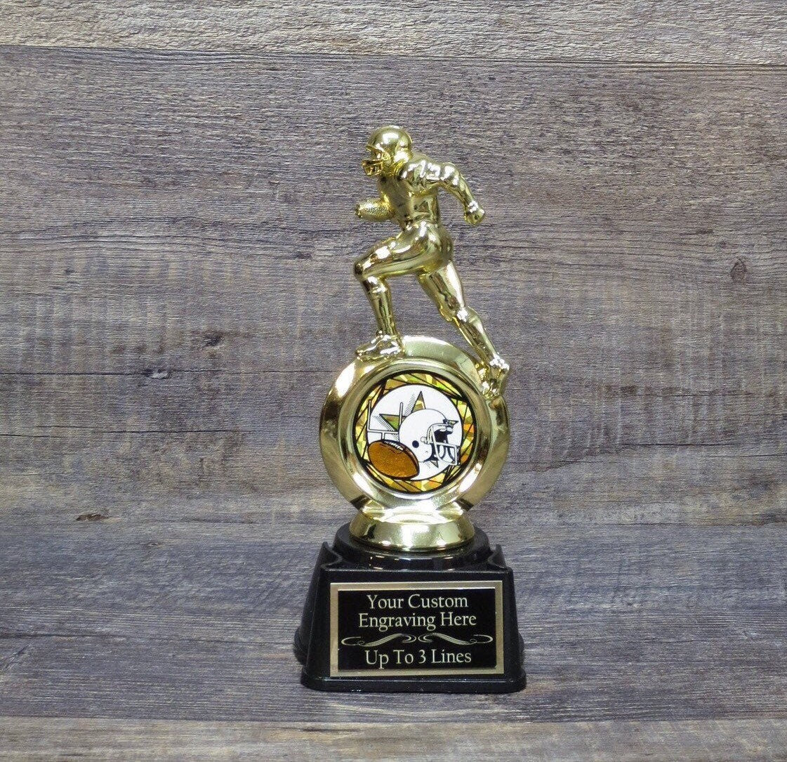 Awards4U 9 Custom Fantasy Football Trophy 2023 - Engraved Plate Included - Award for Winner FFL Champion - Customize Now!