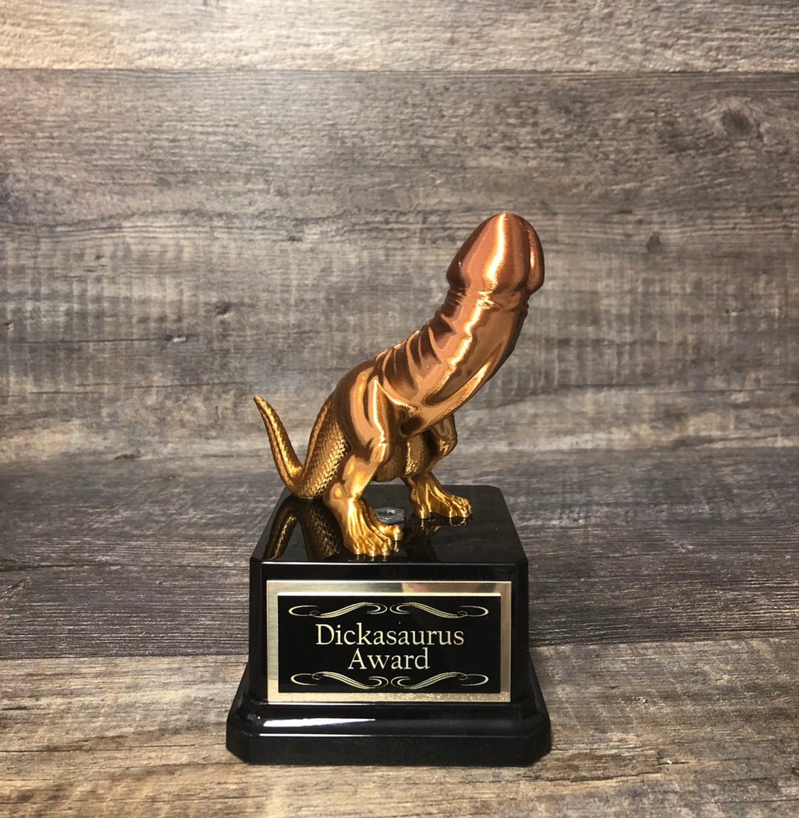 Dickasaurus Funny Trophy Award Adult Humor Gag Gift Bachelorette Party Fantasy Football League LOSER Trophy FFL Last Place Fantasy Penis
