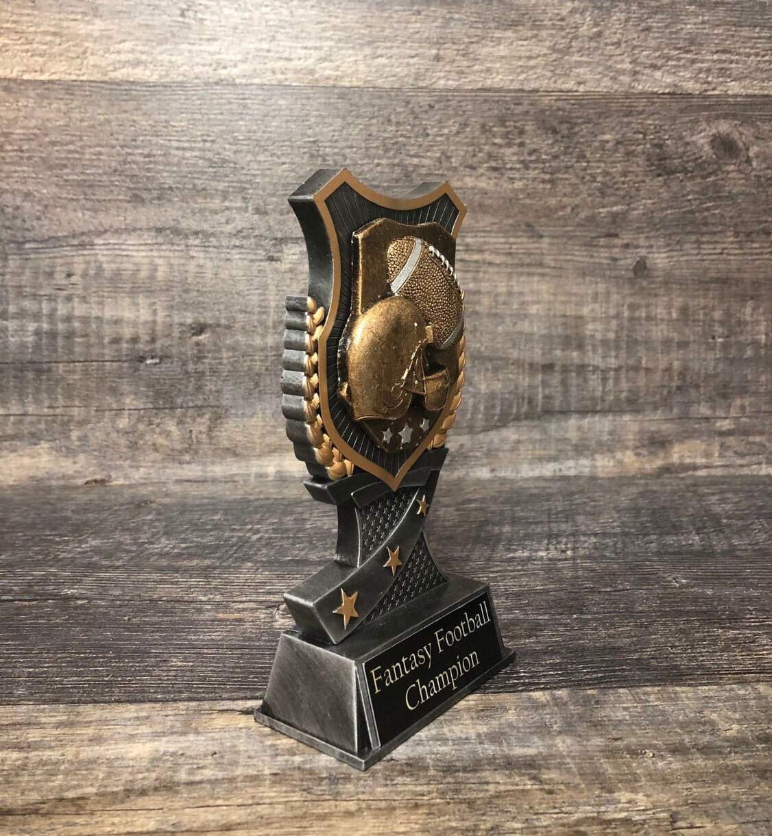 Fantasy Football Trophy FFL Bronze Football Champion Winner Fantasy League Custom Trophy Sports Award Free Engraving