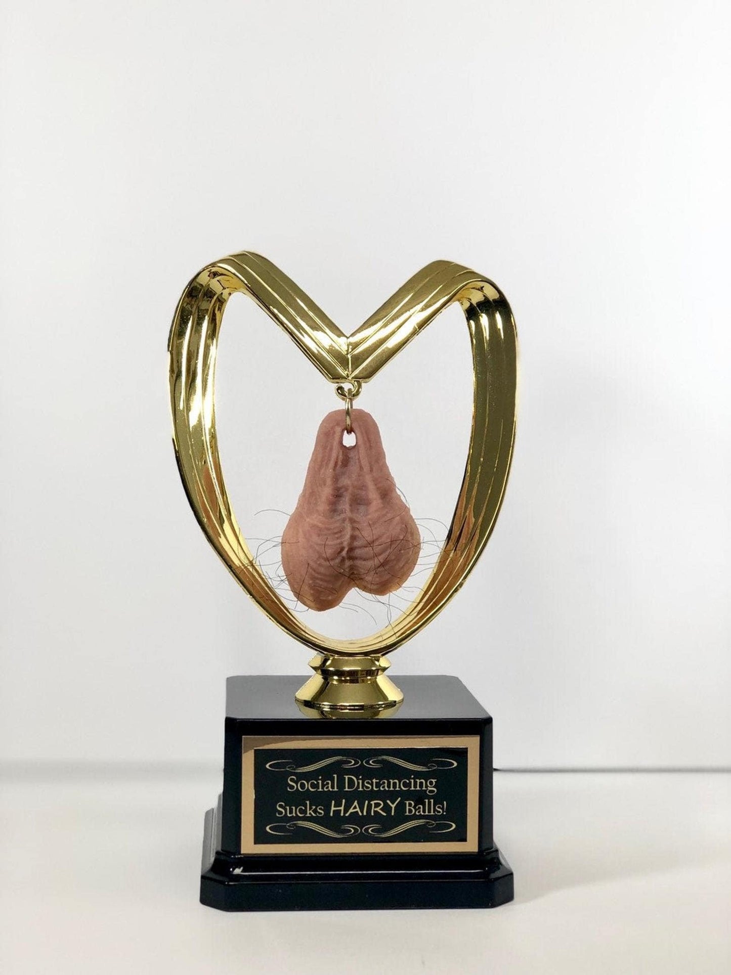 You Suck Balls Trophy Fantasy Football Trophy FFL Funny Trophy Birthday Gag Gift Loser Last Place You've Got Balls Adult Humor Testicle