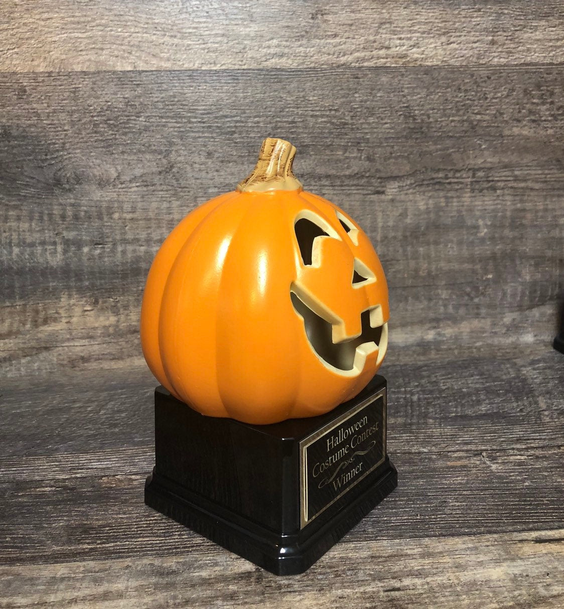 Halloween Trophy Pumpkin Carving Contest Jack O Lantern Trophy or Best Costume Contest Prize Pumpkin Halloween Decor Halloween Trophies