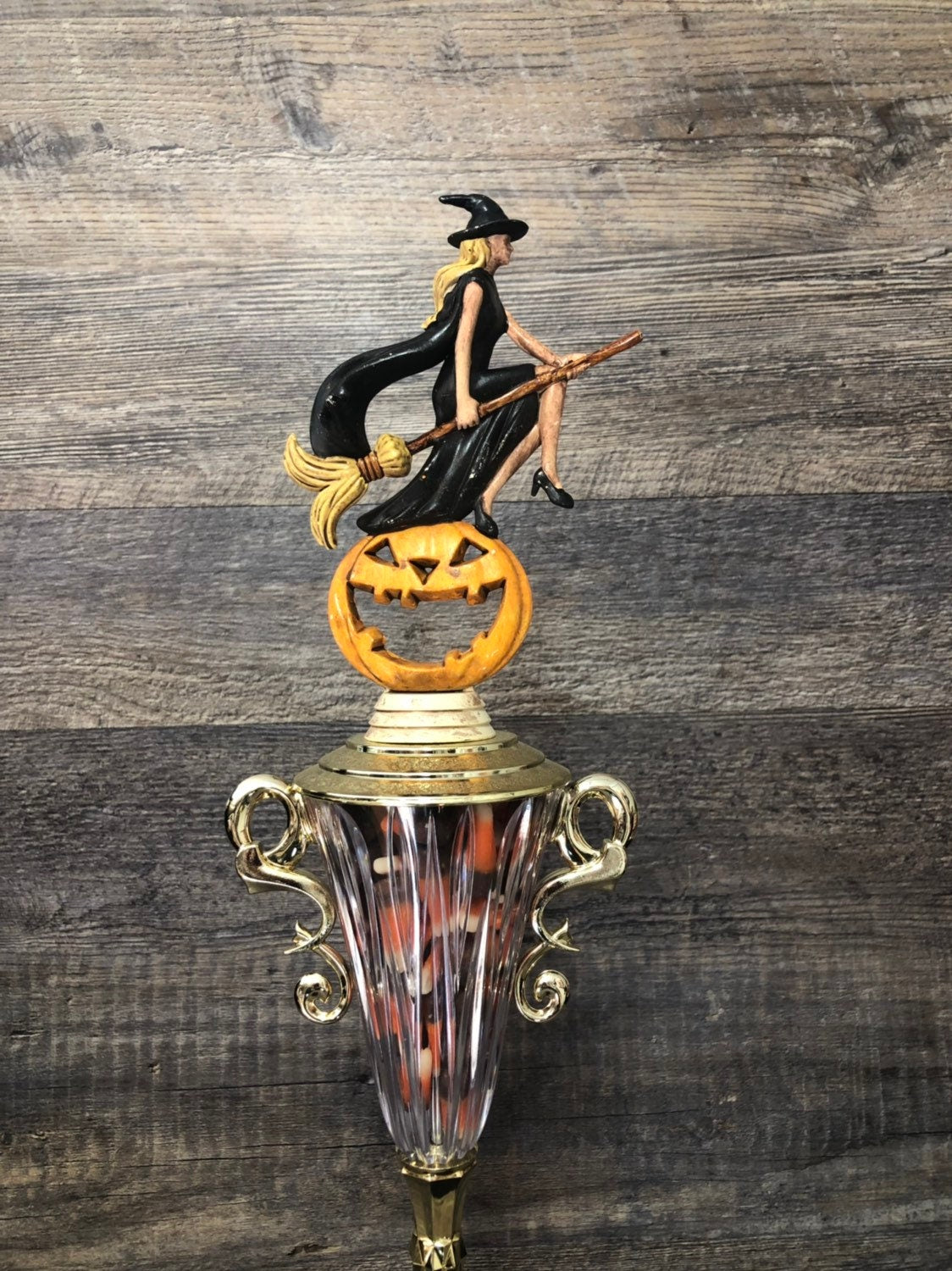 Halloween Trophy Costume Contest Winner Pumpkin Carving Contest Halloween Decor Witch & Pumpkin Trophy Halloween Trophies Costume Winner