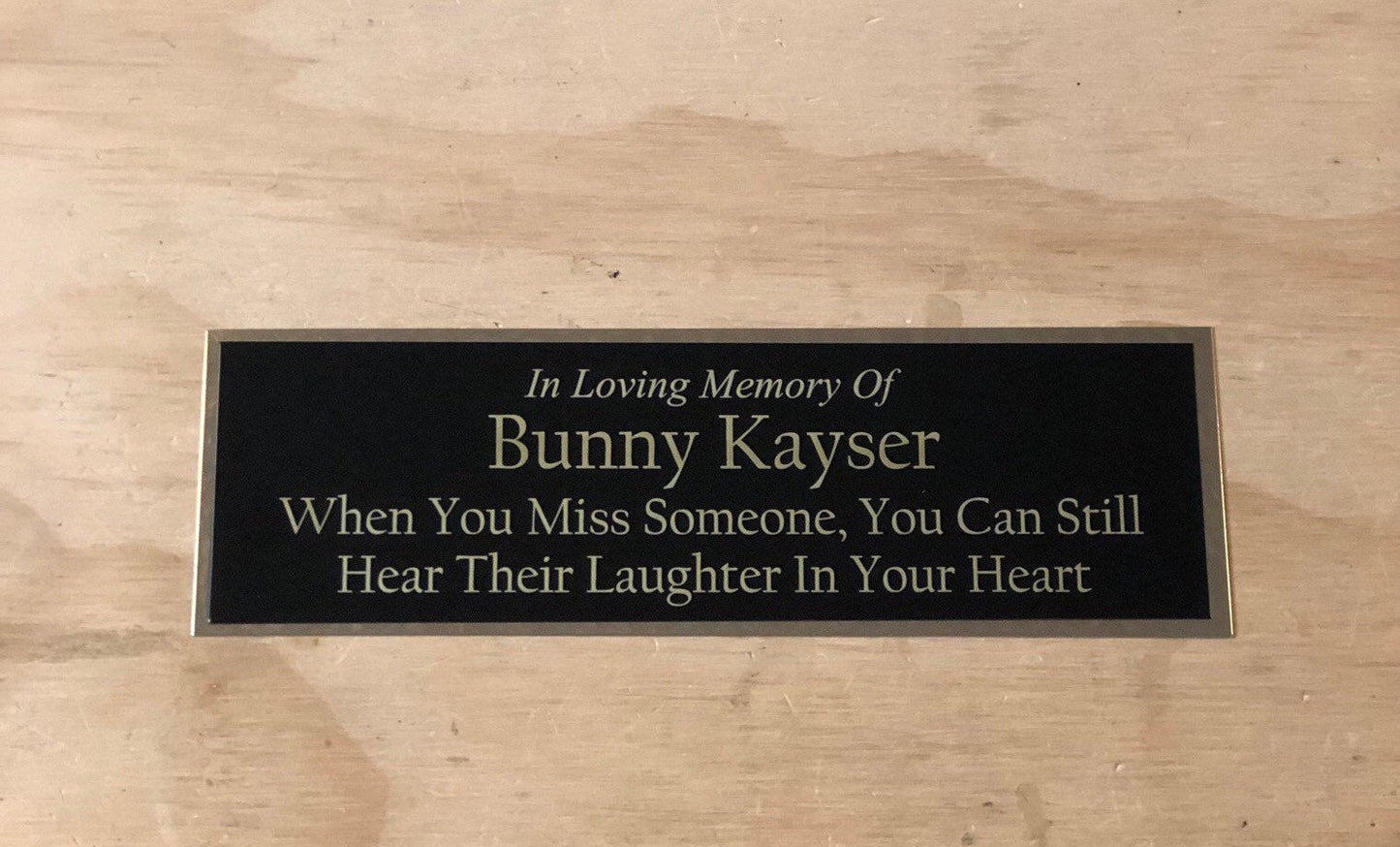 BRASS Memorial Urn Plaque Bench Plate Custom Engraved Memorial In Loving Memory Of Plaque Name Plate For Cremation Urn Engraved Name Plaque