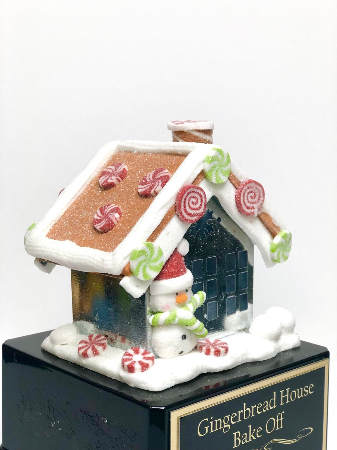 Gingerbread House Cookie Bake Off Trophy Mid Size Galvanized Metal House Ugly Sweater Trophy Christmas Cookie Gingerbread Christmas Decor