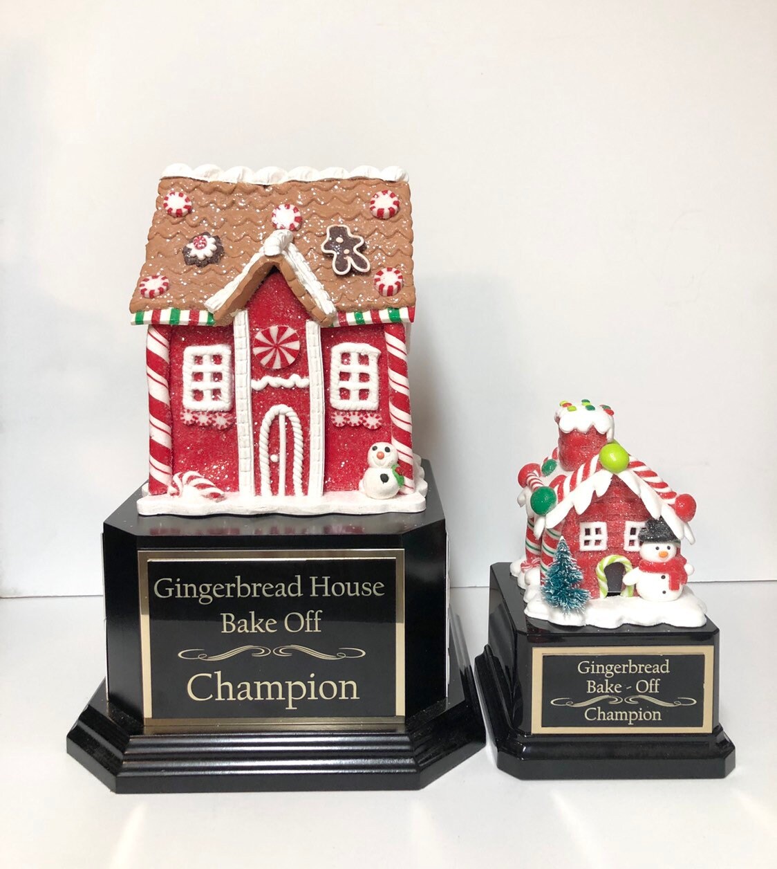 Gingerbread House Trophy Perpetual Christmas Cookie Decorating Bake Off Ugly Sweater Trophy Christmas Holiday Party Christmas Decor