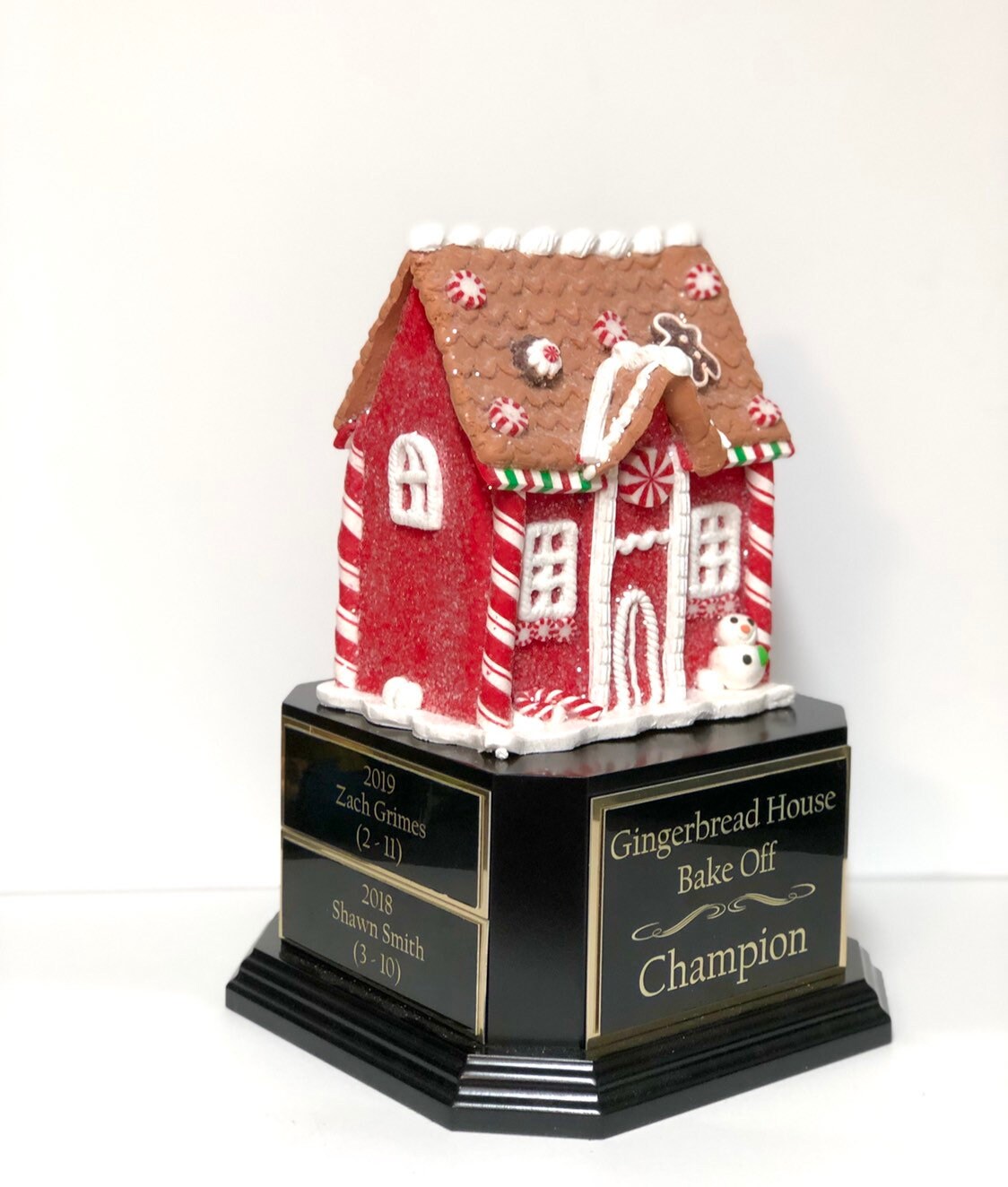 Gingerbread House Trophy Perpetual Christmas Cookie Decorating Bake Off Ugly Sweater Trophy Christmas Holiday Party Christmas Decor