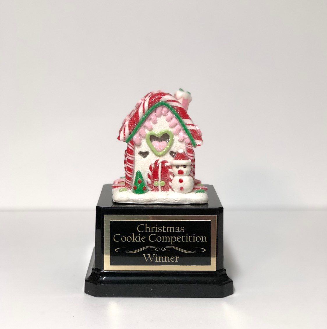 Gingerbread House Cookie Decorating Bake Off Trophy Ugly Sweater Trophy Pink House Snowman Christmas Cookie Gingerbread Man Christmas Decor