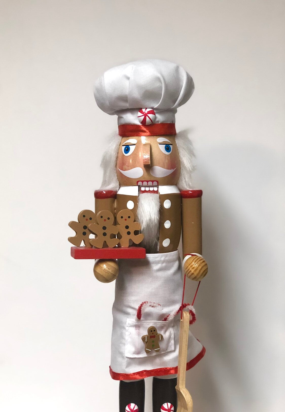 17" Gingerbread House Cookie Bake Off Christmas Nutcracker Trophy Ugly Sweater Contest Large GINGERBREAD MAN Nutcracker Holiday Decor