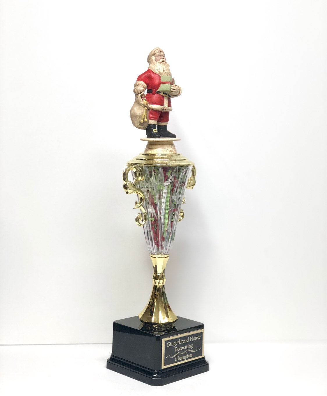 Family Christmas Trivia Night Trophy Gingerbread Decorating Cookie Bake Off Trophy Ugly Sweater Contest Trophy Santa Christmas Decor