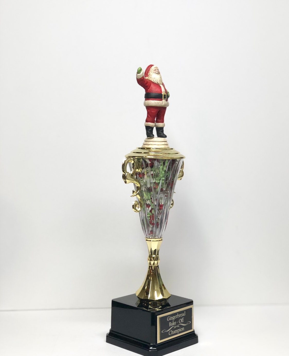 Ugly Sweater Contest Trophy Santa Family Christmas Party Trivia Night Trophy Gingerbread Decorating or Cookie Bake Off Christmas Decor