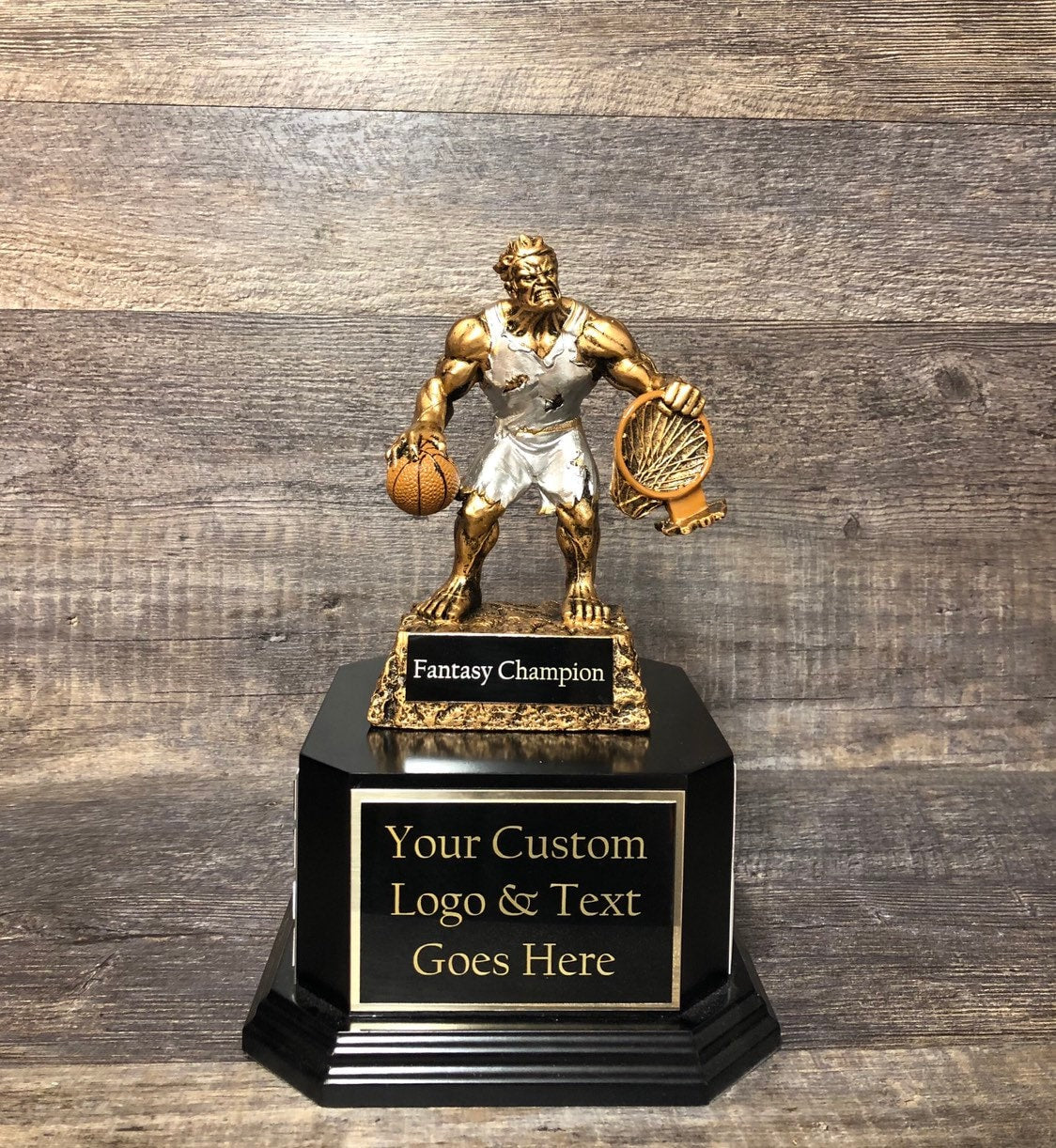 Fantasy Basketball Trophy Basketball Madness Beast Trophy 6 or 12 Perpetual Trophy League Bracket Winner Fantasy Basketball Award Trophy