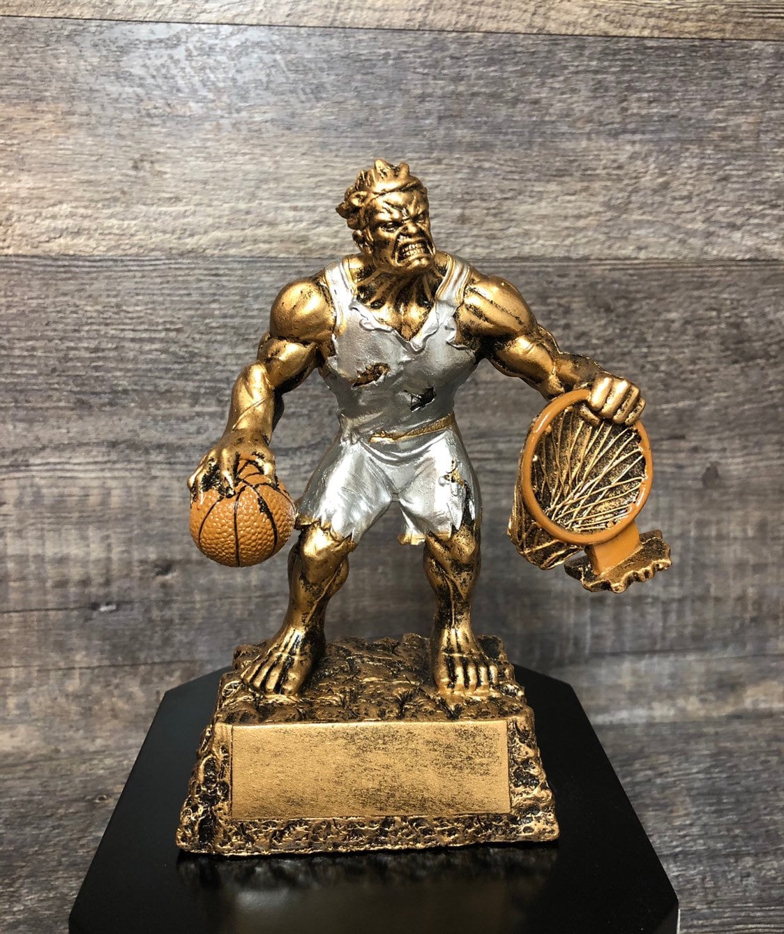 Fantasy Basketball Trophy Basketball Madness Beast Trophy 6 or 12 Perpetual Trophy League Bracket Winner Fantasy Basketball Award Trophy