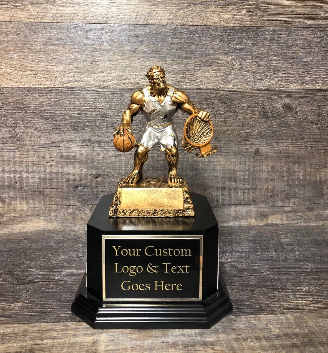 Fantasy Basketball Trophy Basketball Madness Beast Trophy 6 or 12 Perpetual Trophy League Bracket Winner Fantasy Basketball Award Trophy