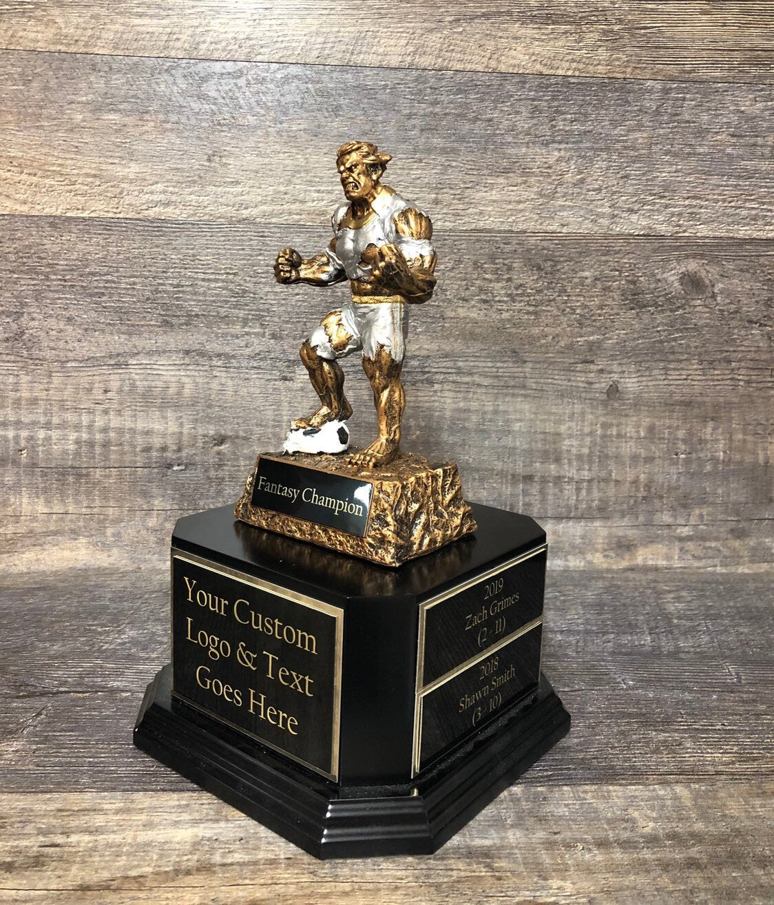 Soccer Trophy Championship Fantasy Soccer / Football Beast Trophy 6 or 12 Perpetual Trophy League Winner Fantasy Award Trophy