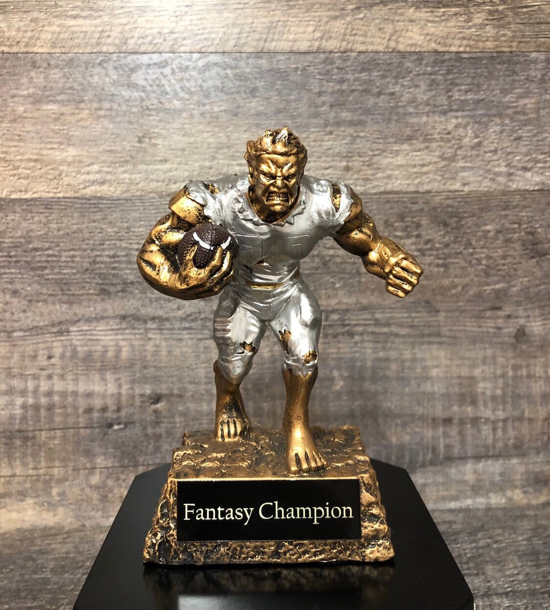 Fantasy Football Trophy FFL Beast Trophy 6 or 12 Perpetual Trophy League Winner Fantasy Football League Championship Award Trophy