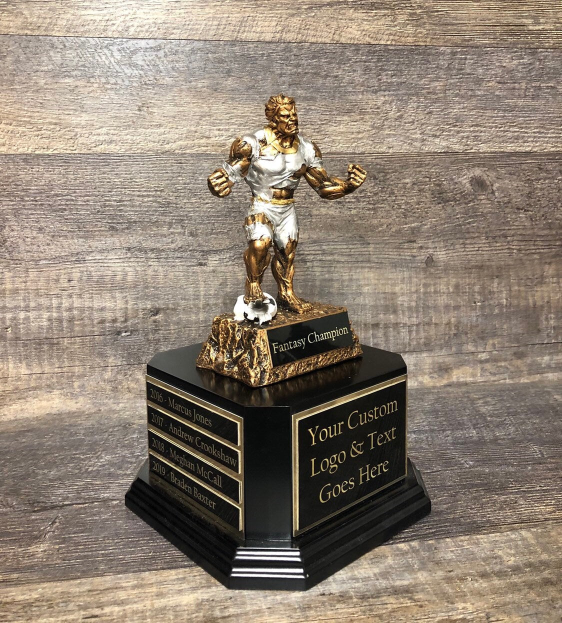 Soccer Trophy Championship Fantasy Soccer / Football Beast Trophy 6 or 12 Perpetual Trophy League Winner Fantasy Award Trophy